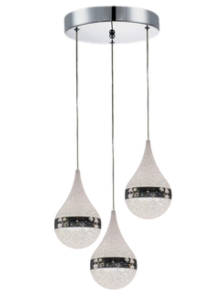 Lámpara 3 Gotas Circular