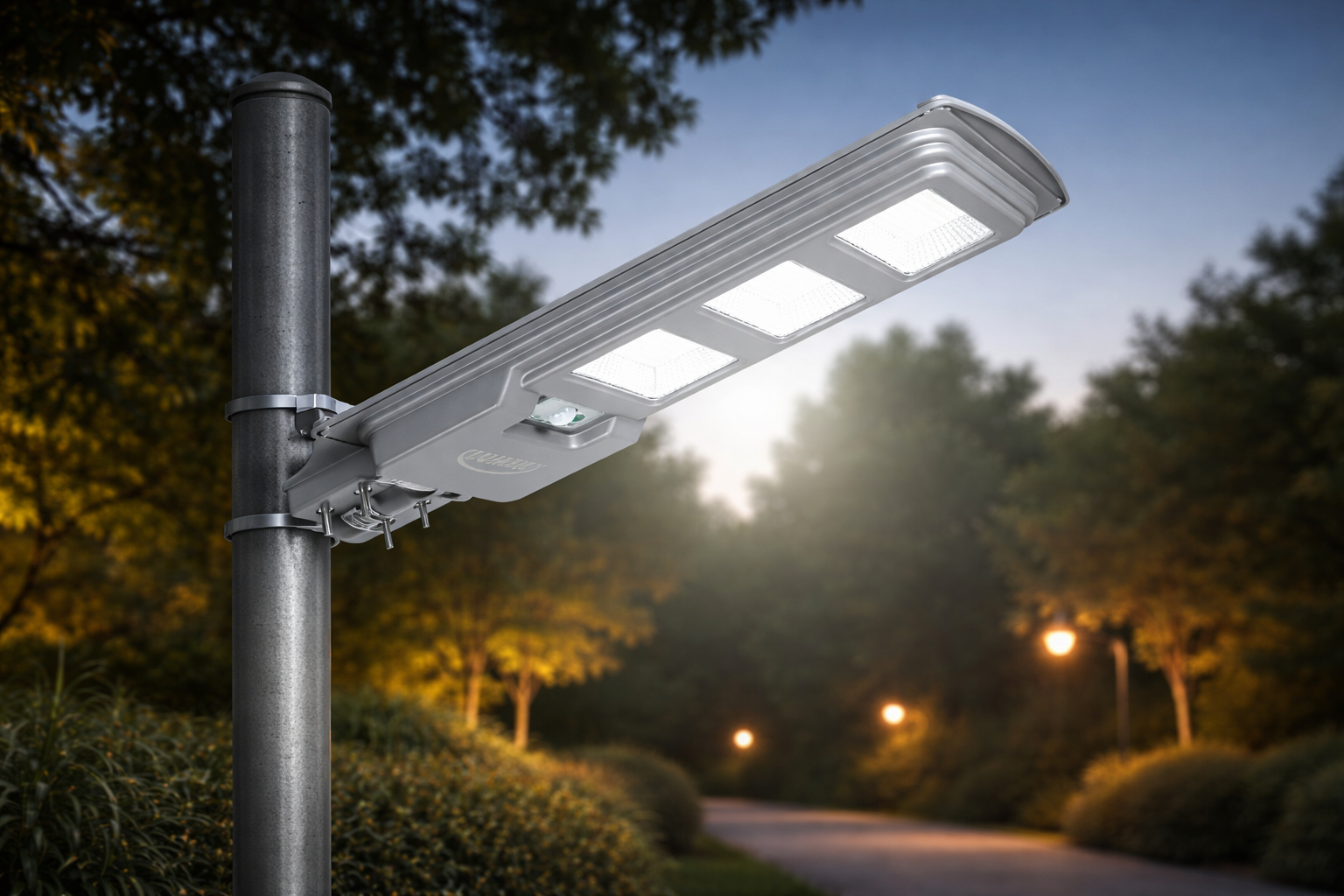Luminaria Exterior Solar Brazo 4000lm 6500K