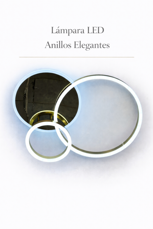 Lámpara Colgante LED - Anillos Elegantes