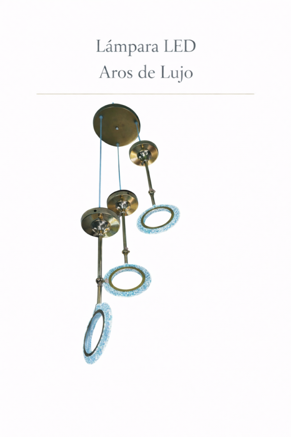 Lámpara Colgante LED - Aros de Lujo
