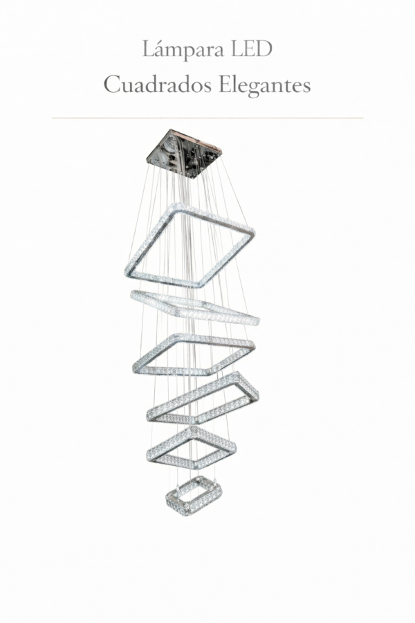 Lámpara Colgante LED - Cuadrados Elegantes