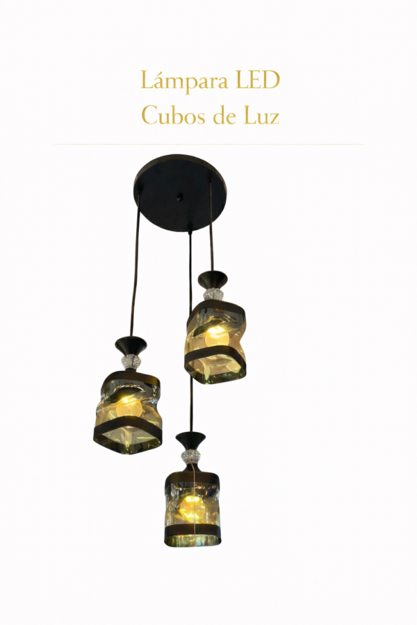 Lámpara Colgante LED - Cubos de Luz