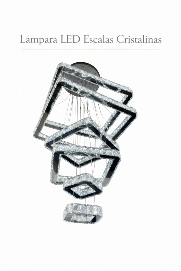 Lámpara Colgante LED - Escalas Cristalinas