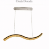 Lámpara Colgante LED - Onda Dorada