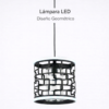 Lámpara Colgante LED – Diseño Geométrico
