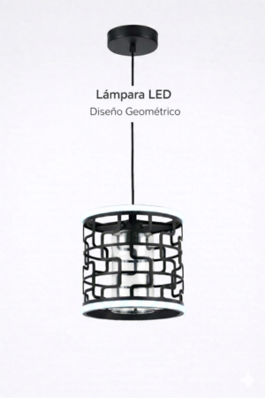 Lámpara Colgante LED – Diseño Geométrico