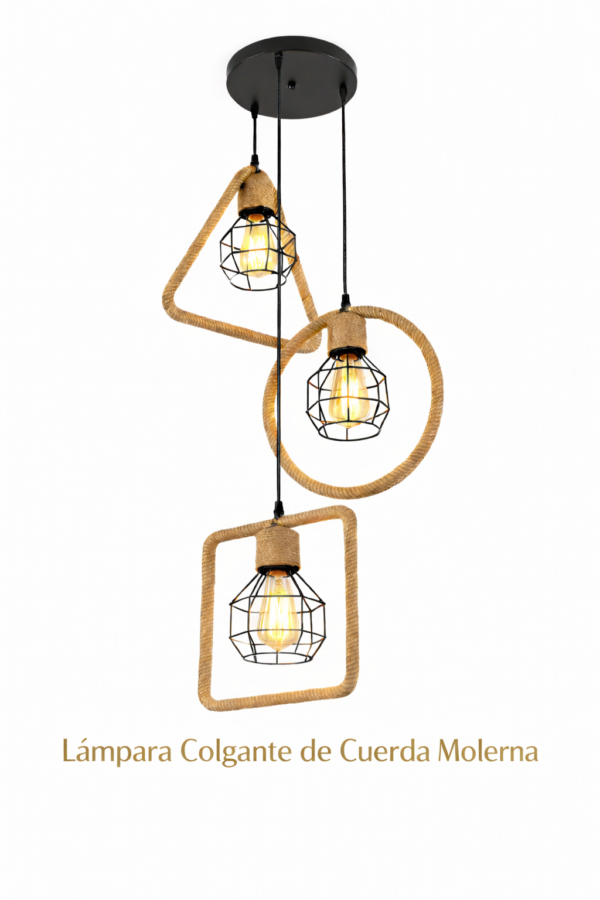 Lámpara Colgante – Cuerda Moderna