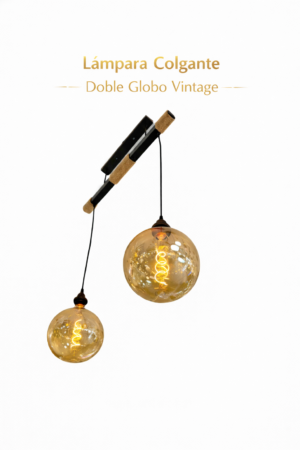 Lámpara Colgante – Doble Globo Vintage Lámpara Colgante – Doble Globo Vintage