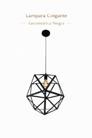 Lámpara Colgante – Geométrica Negra
