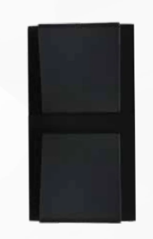 Aplique de pared LED Up & Down - Corbatín Negro 6W negro