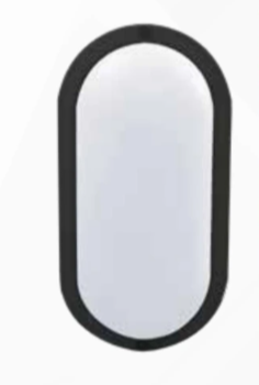 Aplique de pared LED - Tortuga Lisa Negra 18W