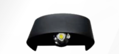 Aplique de pared LED Up & Down – Curvo Negro 2W Aplique de pared LED Up & Down – Curvo Negro 2W