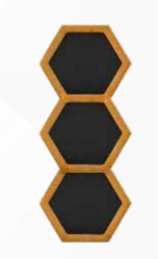 Aplique de pared LED Up & Down – Diseño Hexagonal Negro 6W