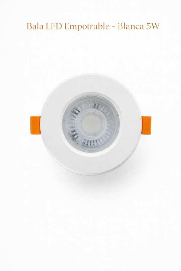 Bala LED Empotrable – Blanca 5W