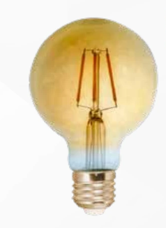 Bombillo LED Filamento Globo G125 E27 4W