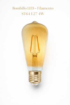 Bombillo LED - Filamento ST64 E27 4W Bombillo LED - Filamento ST64 E27 4W