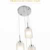 Lámpara Colgante LED – Moderna de Triple Vidrio