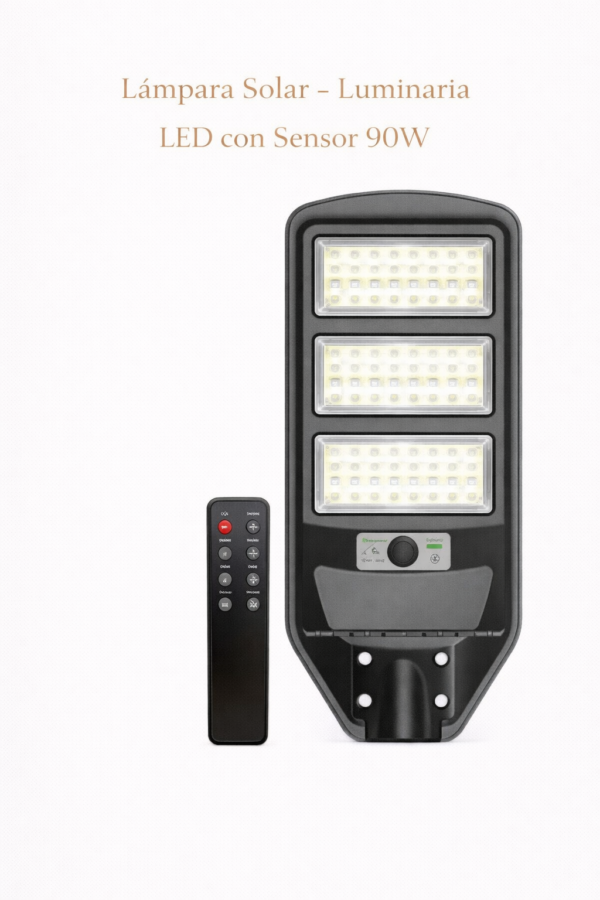 Lámpara Solar – Luminaria LED con Sensor 90W