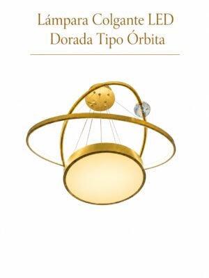 Lámpara Colgante LED – Dorada Tipo Orbita Lámpara Colgante LED – Dorada Tipo Orbita
