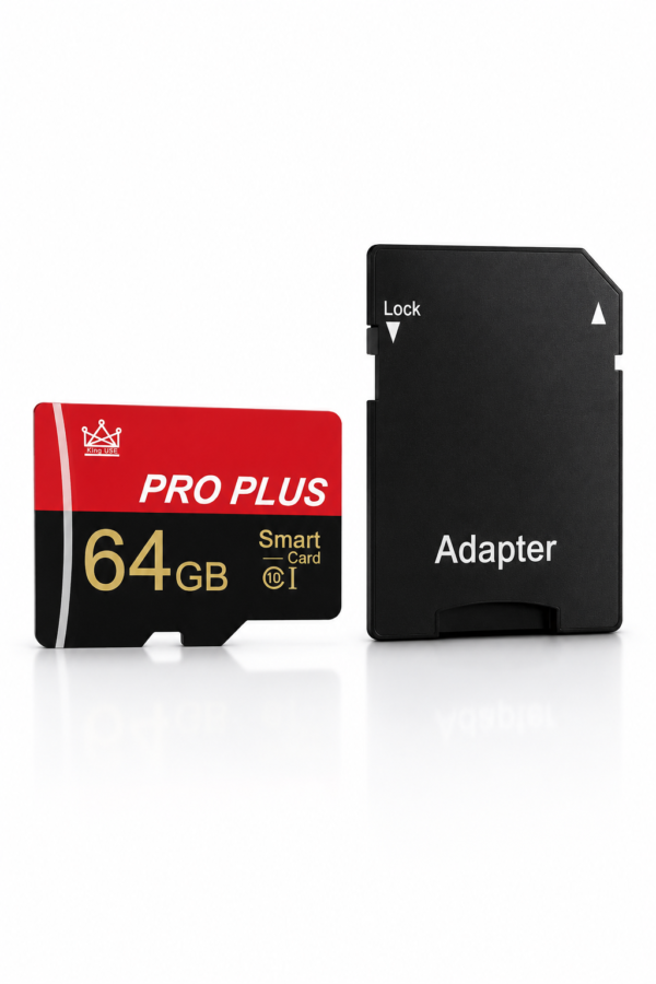 Memoria MicroSD 64GB PRO PLUS con Adaptador SD