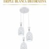 Lámpara Colgante – Triple Blanca Decorativa