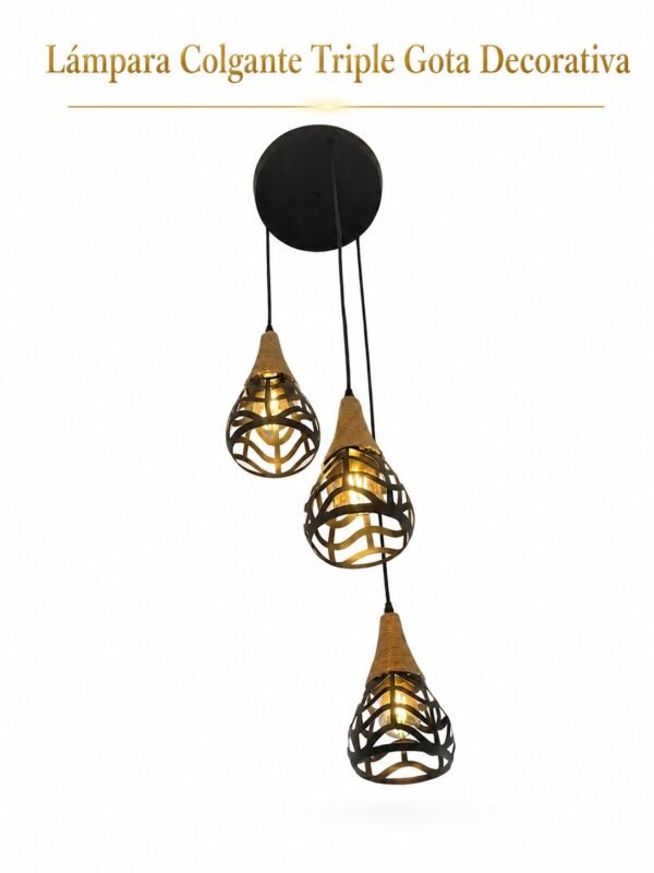 triple gota decorativa Lámpara Colgante - Triple Gota Decorativa